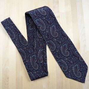 Vintage Briar Paisley Neck Tie Silk Made In USA